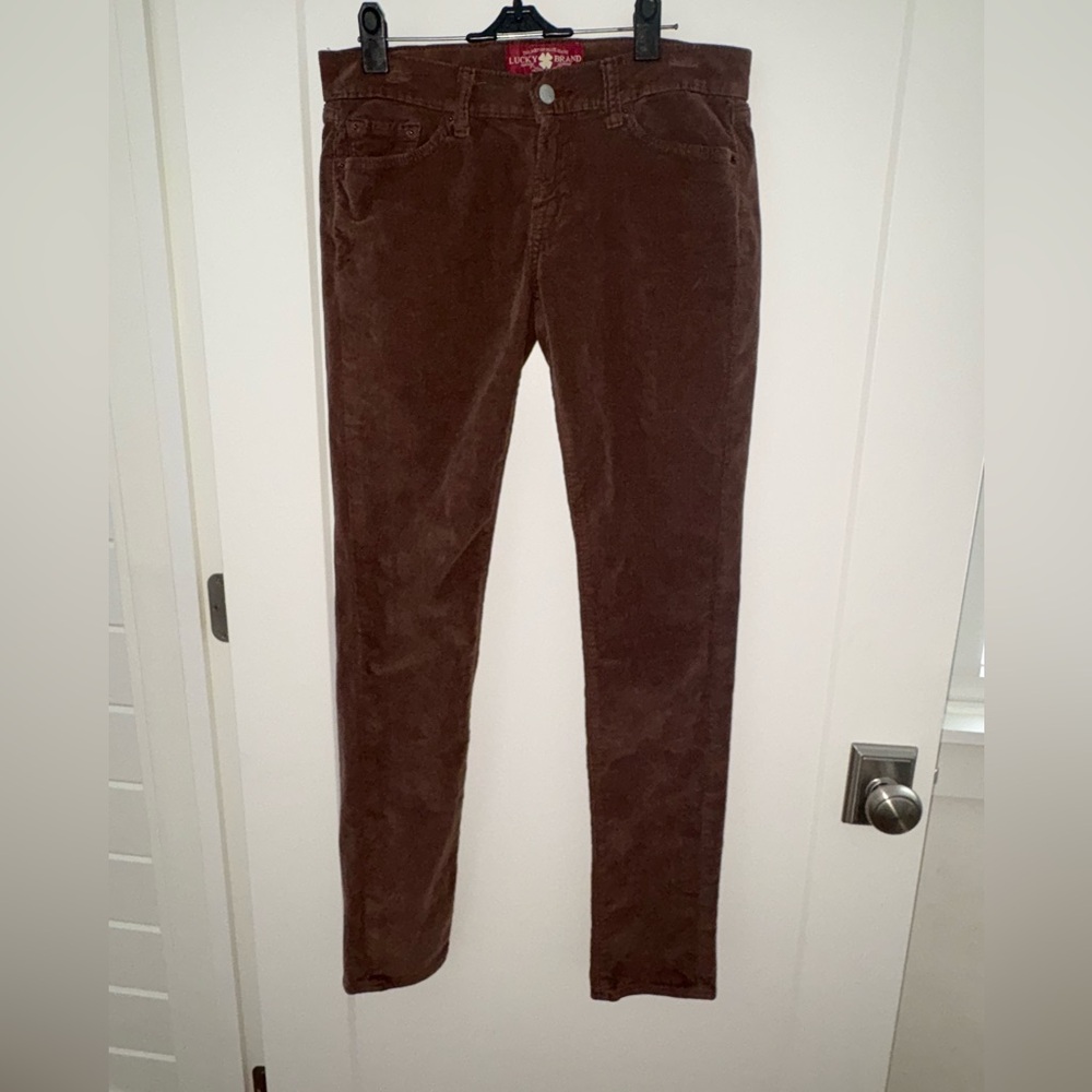 Lucky Brand Zoe skinny corduroy jeans sz 4/27 NWOT